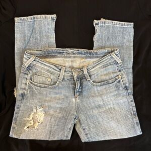 Bebe Distressed Boyfriend Jeans Size 26